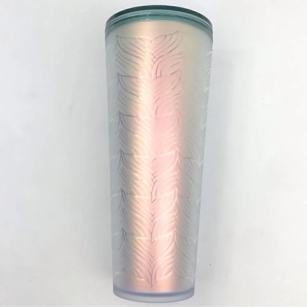 Starbucks 50th Anniversary 2021 Iridescent Frosted Mermaid Tail 24 oz Co…